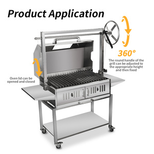 Nhà Máy Bán Buôn Tùy Chỉnh Xác Thực Lửa Gạch Santa Maria Nướng Thép Không Gỉ Nhiệm Vụ Nặng Nề Nướng - Product Image 4