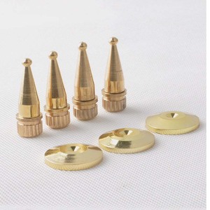 ลำโพงทองแดงบริสุทธิ์8มม. ขาตั้งดูดซับแรงกระแทกกันลื่นสำหรับแชสซีเพิ่มความสูงเสียงเต็มช่วง - Product Image 1