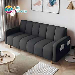 Antnovelty Canapé-<span class=keywords><strong>lit</strong></span> pliable 3 places et petit canapé <span class=keywords><strong>avec</strong></span> <span class=keywords><strong>fauteuil</strong></span> pour chambre et salon, <span class=keywords><strong>matelas</strong></span> et protection de revêtement inclus - Product Image 2