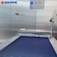 Tour de congélateur en spirale de prix usine SQUARE pour congélation rapide ammoniac CO2 gel pour boulangerie boulette Baozi boîte de vitesses pompe à roulement