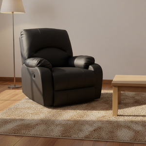 Fauteuil inclinable électrique et manuel moderne en cuir, pivotant, avec <span class=keywords><strong>repose</strong></span>-pieds et fonction bascule, idéal pour personnes âgées, hôtels, maisons et bureaux - Product Image 1