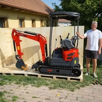 LIVRAISON GRATUITE Mini-excavatrice sur chenilles hydraulique automatisée 1,8 tonne