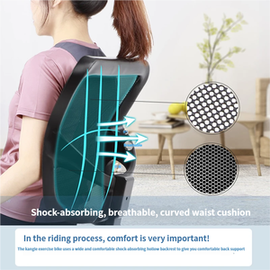 <span class=keywords><strong>Vélo</strong></span> d'exercice Kanglejia K8728R en alliage d'aluminium avec entraînement par courroie, écran LCD, volant d'inertie de 12 kg, résistance magnétique, ordinateur H.R.C, usage commercial - Product Image 5