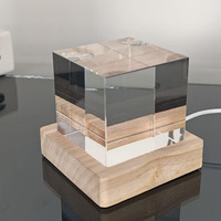 Cubo de Cristal K9 Grabado con Láser 3D de 6 cm, Nueva Luz Nocturna de Cristal, Recuerdo, Regalo para Máquina de Grabado Láser UV Xtool F2