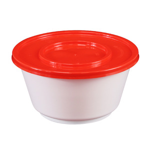 Borui Plastic Japanese Style Round Bowl Disposable Packaging <b>Box</b> Thickened PP <b>Material</b> With Lid Microwave Safe For Food <b>Storage</b> - Product Image 5