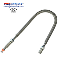 Tuyau flexible en acier inoxydable SUS304 certifié FM, 1 pouce, pour raccord de goutte-à-goutte d'incendie, 200 psi, filetages NPT/BSPT