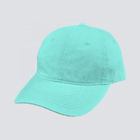 Topi Baseball Sporty 2026 Warna Hijau Mint Bahan Katun Twill 6-panel Logo Custom Golf Dewasa Dapat Disesuaikan