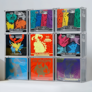 UV bảo vệ Pokemon etb <span class=keywords><strong>Acrylic</strong></span> Trường hợp với N52 nắp từ Stackable Elite huấn luyện viên hộp <span class=keywords><strong>Acrylic</strong></span> hiển thị trường hợp - Product Image 1