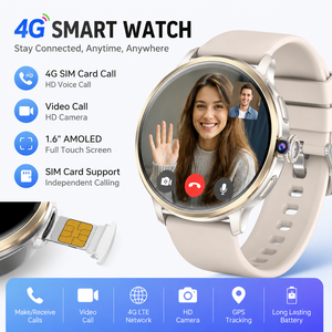 <span class=keywords><strong>Smartwatch</strong></span> Amoled 4G con Fotocamera Laterale, Sportivo, 3G+32G, Robusto, Android, per Uomo, <span class=keywords><strong>GPS</strong></span> con Wi-Fi e Slot per Scheda SIM - Product Image 2