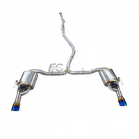 Knalpot Catback SUS304 Intelligent Valve untuk Honda Civic Generasi ke-11 FE1 FL1 1.5T dengan Pipa Knalpot dan Pengontrol