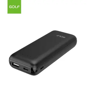 GOLF Polymer Battery Mobile Charger Wholesale LED Display Type C Universal Power Pack Factory Customized Power Bank 10000mAh