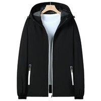 Vestes bomber sportives unisexes pour hommes et femmes, logo personnalisé, fermeture éclair réfléchissante, coupe-vent, à capuche