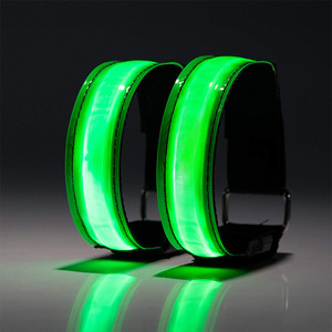 Nouveau produit : Bracelet lumineux LED pour la course à pied, lumière de course nocturne, bracelet lumineux de sécurité, réfléchissant, pour équipe de cheerleading - Product Image 2