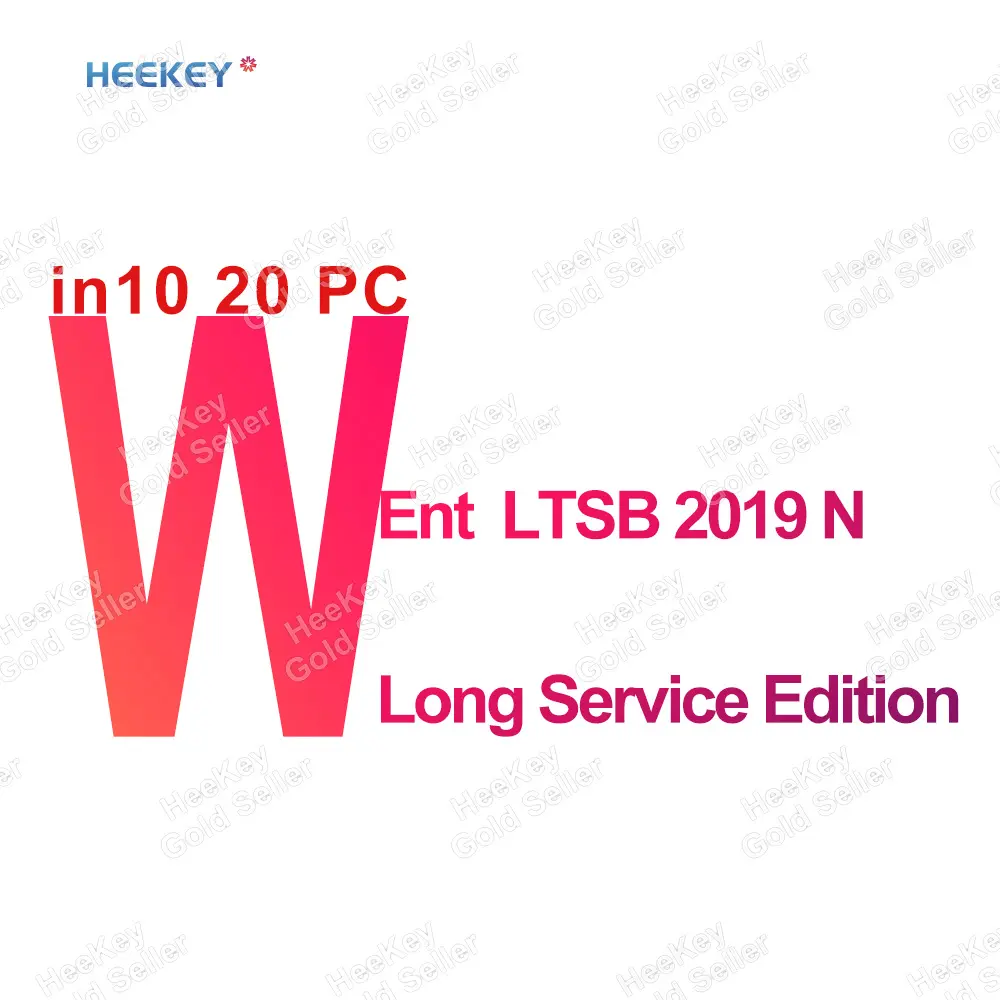 W10 Enterprise LTSC 2019 N Édition longue durée 20 PC 100% Clé d'activation mondiale en ligne
