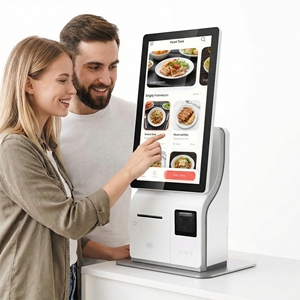 Terminal de Autoservicio de 15.6 Pulgadas con Pantalla Dual, Máquina de Pedidos, Kiosco de Autoservicio para Restaurante - Product Image 1