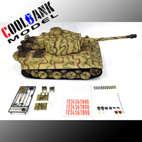 3818-1 1/16 alemán Tiger I tanque modelo COOLBANK 360 ° torreta giratoria modificada 2,4 Ghz IR + BB batalla RC juguetes adultos tanque Hobby regalos