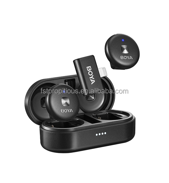 BOYA Omic-D/U Mini Wireless Lapel Microphone Portable Clip On Mic for Mobile Phone Live Streaming Podcast Gaming Interview