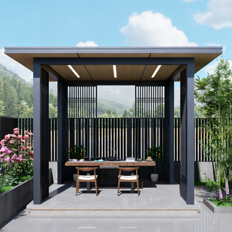 Modern Modular Contemporary Aluminum Glass Sunroom
