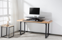 Table élévatrice de bureau sur pied double couche avec plateau à clavier Établi moderne et pliable Convertisseur de bureau avec dessus de table Lif