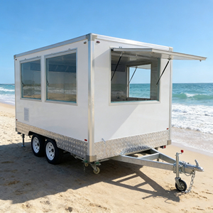 Chariot alimentaire multifonctionnel électrique à 4 roues en acier inoxydable pour crème glacée, petit-déjeuner, barbecue mobile, stand de marché nocturne et fritures - Product Image 1