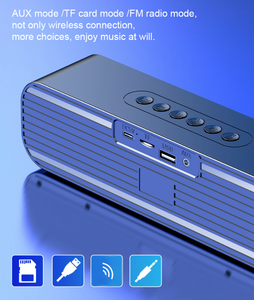 Không Dây sạc máy tính để bàn Bluetooth loa với có thể điều chỉnh LED ánh sáng đôi đồng hồ báo thức chức năng - Product Image 6