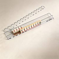 Tuiles de mahjong américaines personnalisées sur le thème de Londres avec des motifs de bus à deux étages et du Big Ben pour des tuiles de mahjong américaines personnalisées
