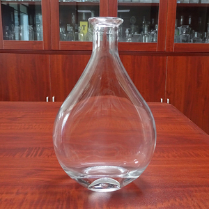 Custom Gin <strong>Vodka</strong> <strong>Sky</strong> Blue Half Painted Transparent 750ml Glass Bottle - Product Image 4