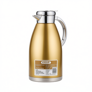Thermos IlnonA 2,3 L en acier inoxydable doré, bouteille isotherme pour les voyages, utilisation domestique - Product Image 1