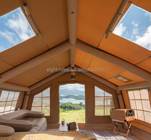 Tenda da campeggio <span class=keywords><strong>per</strong></span> famiglie, grande <span class=keywords><strong>per</strong></span> 10 persone, ad apertura rapida, con tessuto di cotone, <span class=keywords><strong>quattro</strong></span> <span class=keywords><strong>stagioni</strong></span>, tenda da campeggio - Product Image 1