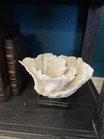 Ornement en résine artificielle de corail blanc Top Grace avec base en acrylique, décoration de table
