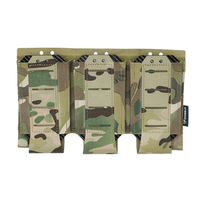 Poche à chargeurs tactique, triple poche à chargeurs avec design à ouverture supérieure, holster de tir en nylon durable