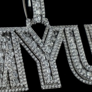 Collier pendentif de luxe en argent sterling avec diamant naturel au design unique et tendance pour bijoux de mode unisexe à prix d'exportation Inde - Product Image 5