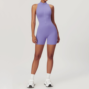 Nuova Tuta da Yoga con Zip per Donna, Asciugatura Rapida, Alta Elasticità, Traspirante, Comoda sulla Pelle, per Fitness e Allenamento - Product Image 4