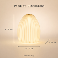 Lanterne en papier pliable en forme de vase, faite à la main, rechargeable, pour la décoration de salon, de restaurant, de table de nuit