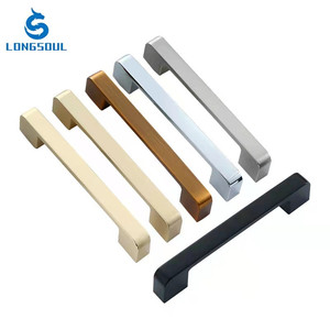中国製ブラックコーヒーゴールドブラシニッケルカラーモダン家具キッチンキャビネットメタルプルハンドル - Product Image 3