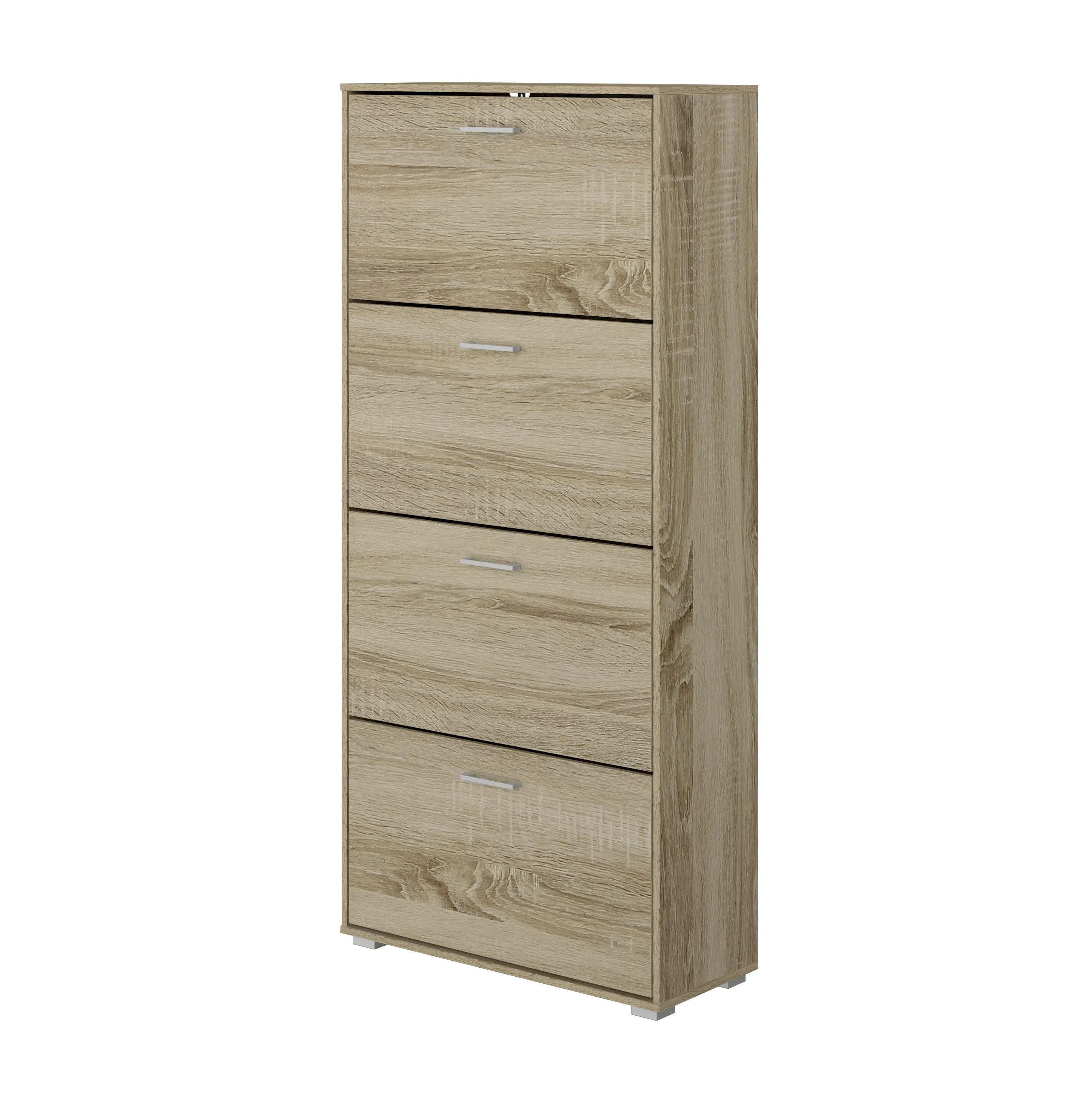 Armoire moderne à chaussures Armoire à chaussures à 4 niveaux en bois zapatera ayakkabilik étagère à chaussures avec tiroir de rangement