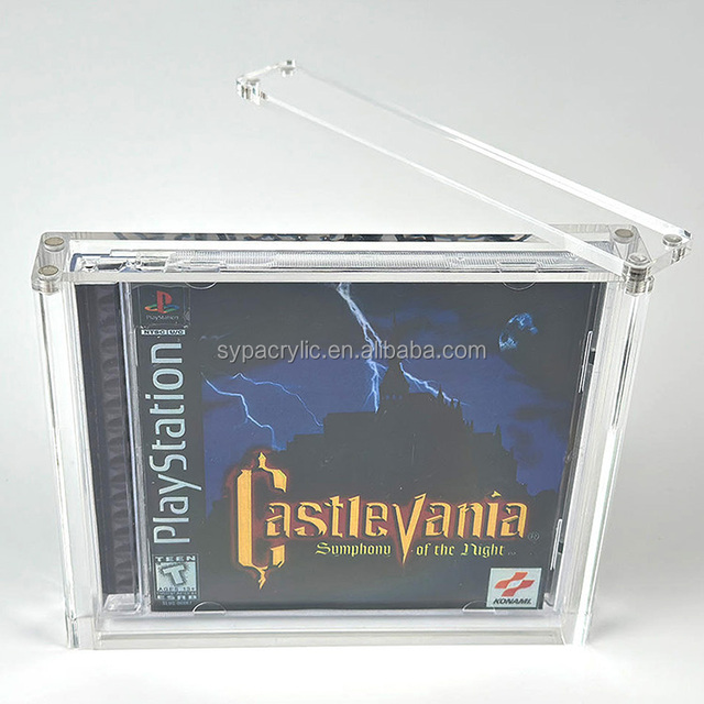 SYP Wholesale Acrylic PS1 Display Case Dustproof Protective Box for Playstation 1 Retro Game Console