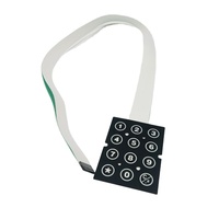 Supplier Berkualitas Tinggi Keyboard Membran Switch dengan LED Non-Taktile Tahan Lama Pitch 2.54mm Masa Pakai Tahunan