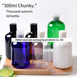 Tại chỗ 300ml Chunky nhựa <span class=keywords><strong>PET</strong></span> lật chai một loạt các màu sắc để lựa chọn từ đĩa nắp được sử dụng cho chai mỹ phẩm - Product Image 5