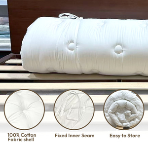 60"x 80" Queen Thicken Memory Foam Roll up Foldable Floor Lounger Japanese Tatami Mat <strong>Futon</strong> Folding <strong>Mattress</strong> - Product Image 5