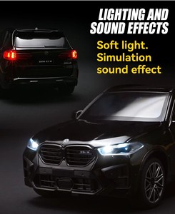 Coche Deportivo de Metal a Escala <span class=keywords><strong>1</strong></span>:<span class=keywords><strong>24</strong></span>, BMW X5M, con Sonido y Luces, Puertas Abatibles, Colección de Regalo, Modelo de Coche <span class=keywords><strong>1</strong></span>/<span class=keywords><strong>24</strong></span>, Juguetes para Niños, Vehículo - Product Image 2