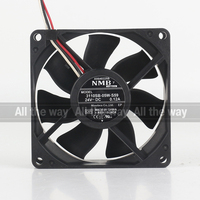 Original NMB 5V 12V 48V DC 24V 0.12A AC EC 8025 80X80X25MM 8CM Convertidor de levitación magnética 3 cables 3110SB-05W-S59 Ventilador de refrigeración