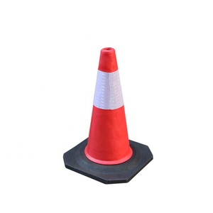 50cm turuncu renk EVA esnek trafik yol güvenliği koni - Product Image 1