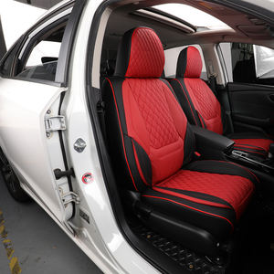 Fundas de Asiento de Coche Universales de Cuero <span class=keywords><strong>RUFUS</strong></span>, Juego Completo para 5 Asientos, Ajustables, para Vehículos Civiles 2018 - Product Image 1
