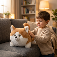 Jouet en peluche intelligent pour chien, en coton PP, avec réponse vocale, pour anniversaire, vente en gros