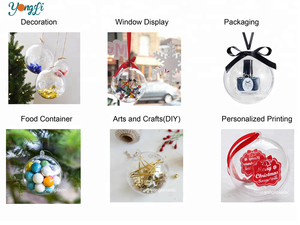 Bells plastic Transparent Mini cake holder wedding favor boxes with dome - Product Image 4
