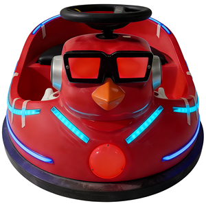 Coche de Choque Eléctrico de Fibra de Vidrio <span class=keywords><strong>Dr</strong></span>. Chicken, Modelo con Red de Seguridad para Parques Infantiles al Aire Libre - Product Image 2