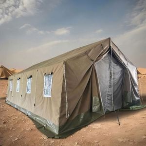 Carpa de Lona de Doble Capa con Estructura Saddlespan, Impermeable para Cuatro Estaciones, Portátil, de Una Habitación, para 20 Personas, para el Desierto, Mantiene el Calor, en Oferta - Product Image 1