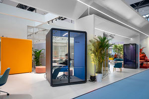 Cabine Acustiche Mobili Personalizzabili per Ufficio, Taglia M, per 2 Persone, Riduzione del Rumore fino a 35dB, Cabina Insonorizzata per Studio e Lavoro - Product Image 2