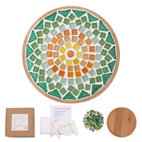 Kits de mosaïque en verre faits à la main, artisanat coloré, cadeaux de décoration intérieure en gros personnalisés